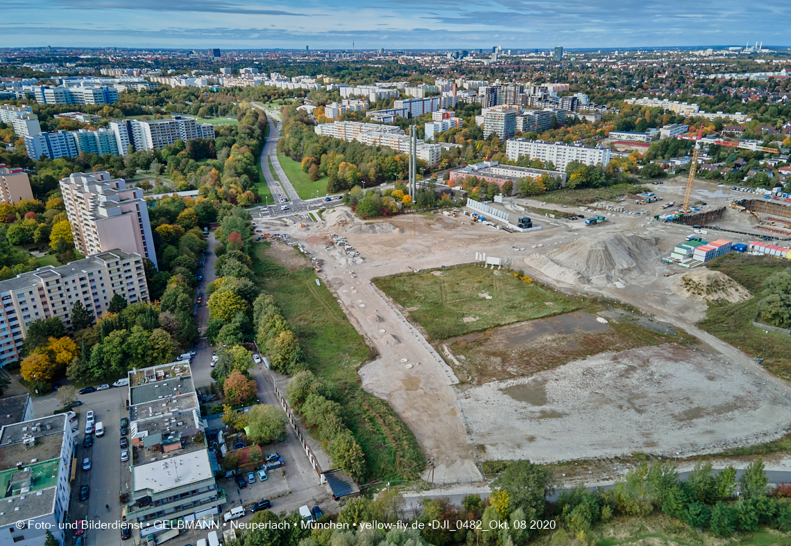 09.10.2020 - Baustelle Alexisqaurtier und Pandion Verde in Neuperlach